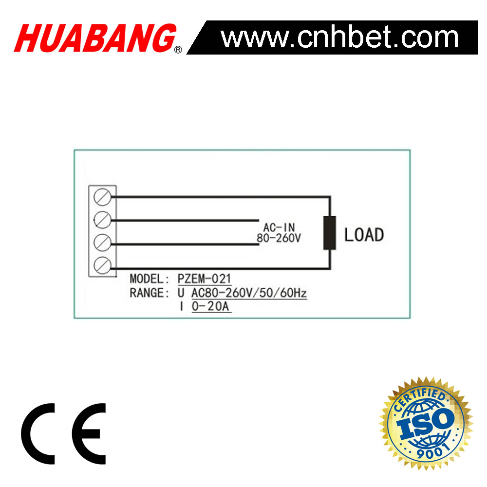 AC 3 1/2 LCD Digital Panel Multi Function Meter-3