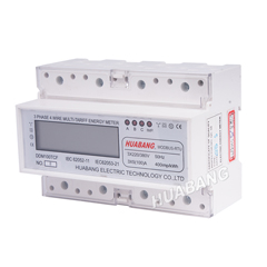 Three Phase Multi Tariff Din Rail Kwh Meter