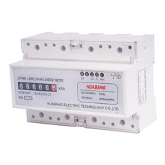 Three Phase Three Wire Analog Din Rail Kwh Meter