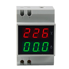 Din Rail Voltage & Current Power Meter 