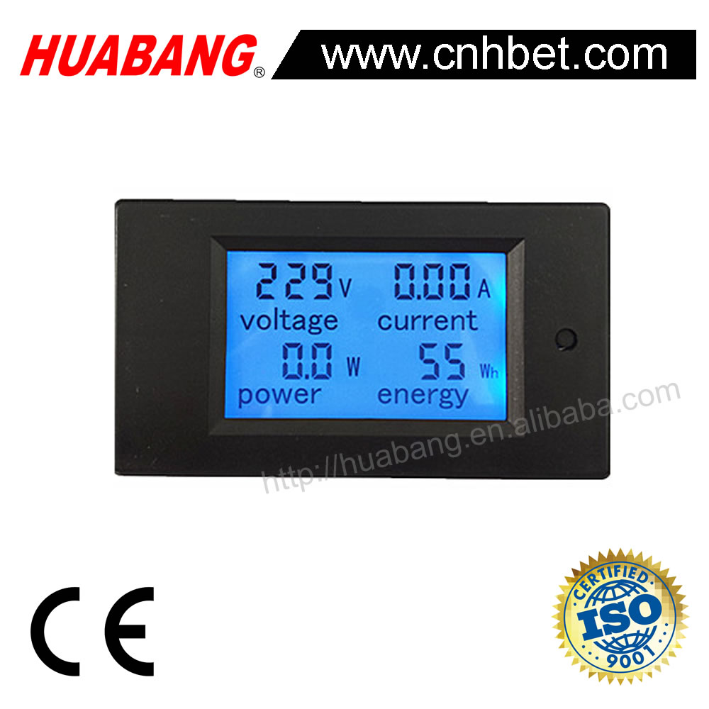 AC 3 1/2 LCD Digital Panel Multi Function Meter